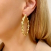 Cerchi in argento dorato torchon 