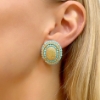 Orecchini in argento e turchese 