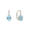 orecchini diamanti ed acquamarine