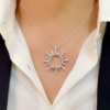 Pendente sole con diamanti  