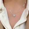 Collana con pendente a cuore di diamanti 