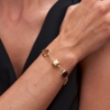 bracciale in argento zirconi e paste vitree