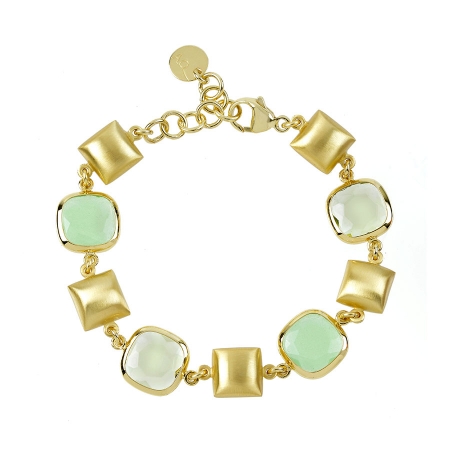 bracciale in argento con paste vitree