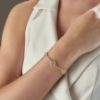 bracciale in argento e pietre