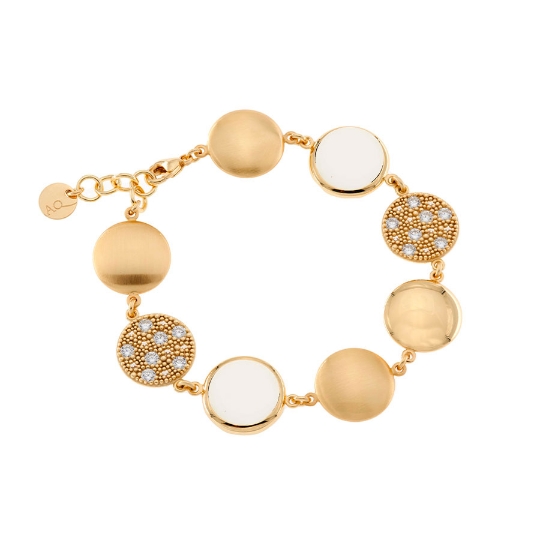 bracciale in argento zirconi e pietre