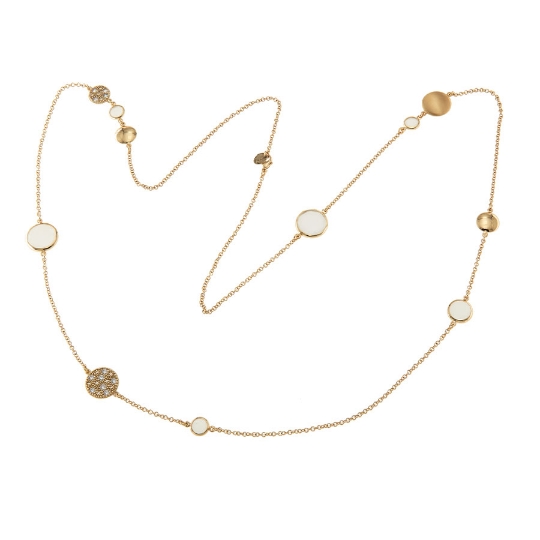 collana in argento zirconi pietre