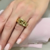 Anello grumette in oro giallo 