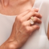 anello in argento zirconi e pietre