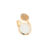 anello in argento zirconi e pietra