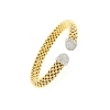 Bracciale rigido in argento e zirconi