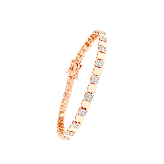 bracciale in argento e zirconi
