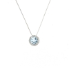Collana con acquamarina e diamanti