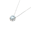 Collana con acquamarina e diamanti