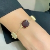 Bracciale in argento dorato zirconi e paste vitree 