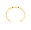 Bracciale rigido in oro maglia grumette