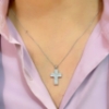 Croce con diamanti 