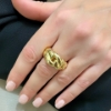 Anello in oro maglia grumette 