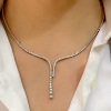 Collana con diamanti 