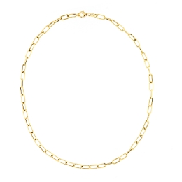 girocollo oro maglie ovali