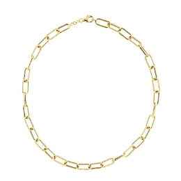 girocollo oro maglie ovali