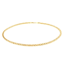 collana in oro maglia spiga