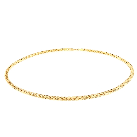 collana in oro maglia spiga