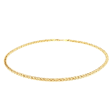 collana in oro maglia spiga