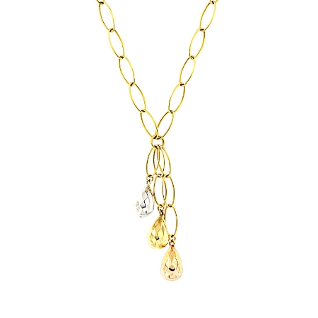 collana in oro con pendenti