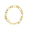 bracciale oro maglia ovale liscia e torchon