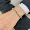 Bracciale in oro giallo a palline lisce 