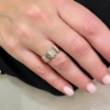 Anello in oro rosa e diamanti 