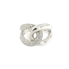 Anello in argento e zirconi