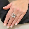 Anello in argento e zirconi 