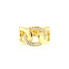 Anelloin argento giallo e zirconi