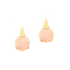 orecchini in corallo rosa ed oro
