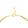 Collana in argento dorato e perle