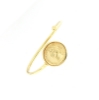 Bracciale rigido in argento con moneta
