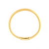 Bracciale tubogas in argento dorato