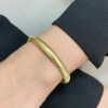 Bracciale tubogas in argento dorato 