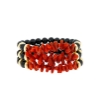 Bracciale in onice e corallo