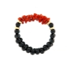 Bracciale in onice e corallo