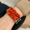Bracciale in corallo ed onice 