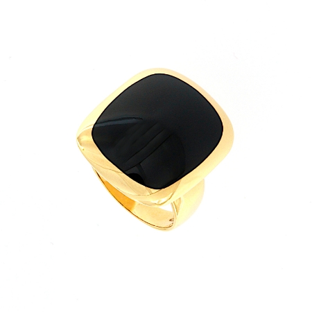 Anello in oro ed onice