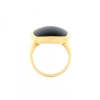Anello in oro ed onice