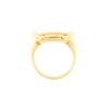 Anello in oro ed agata bianca