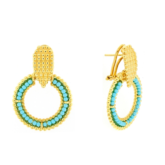 Orecchini Argento Donna Con Turchese - Foto 6