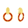 Orecchini in argento e corallo