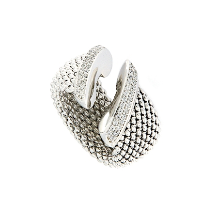 Anello in argento e zirconi