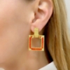 Orecchini in argento e corallo 
