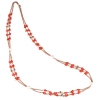 collana in argento perle e corallo
